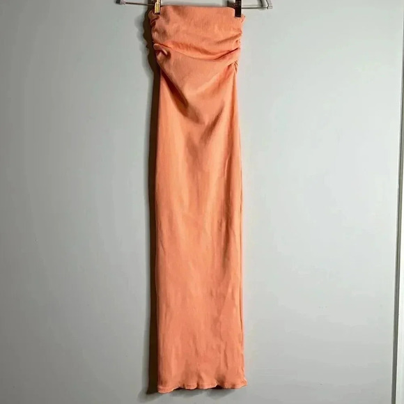 Coral Snatched maxi Skirt - Picture 5 of 10